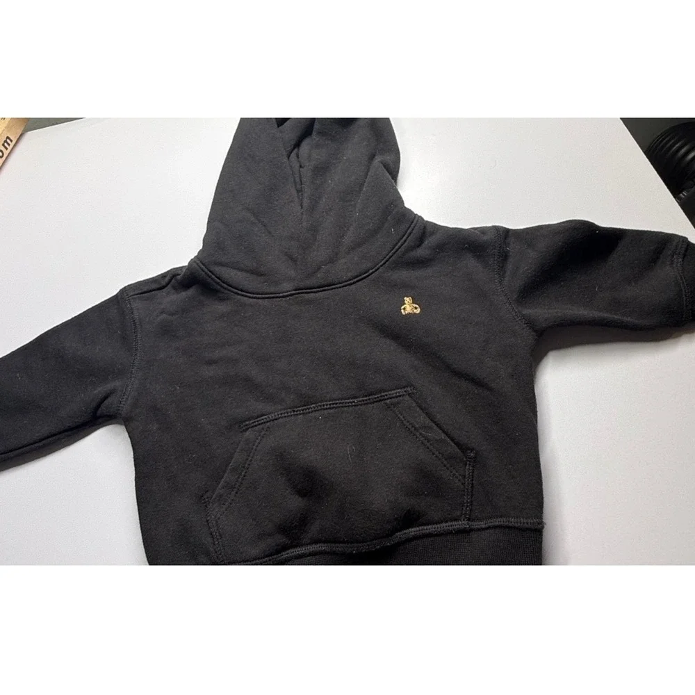 Baby Gap 3 Piece Outfit Set Black Hoodie Joggers‎ Bodysuit 6-12 Months Bear